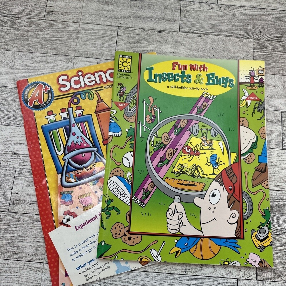 WORKBOOKS Lot of 2 Fun Skill Builders - Science Insects Bugs - Grades 2-3 - NEW - Picture 15 of 15